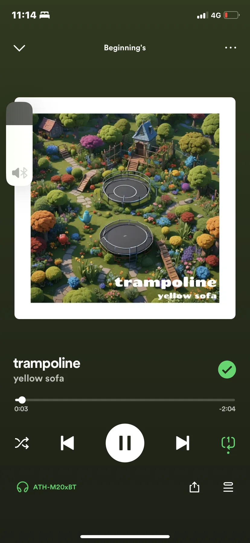 A listening session in progress