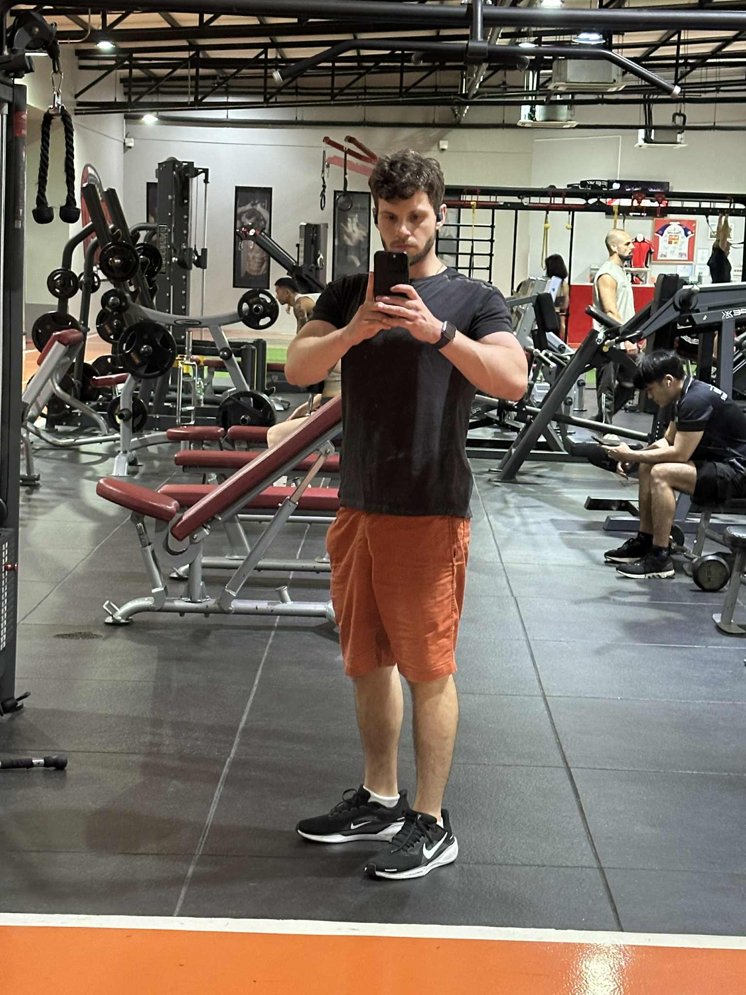 Fitness training at a gym in Chiang Mai, Thailand.