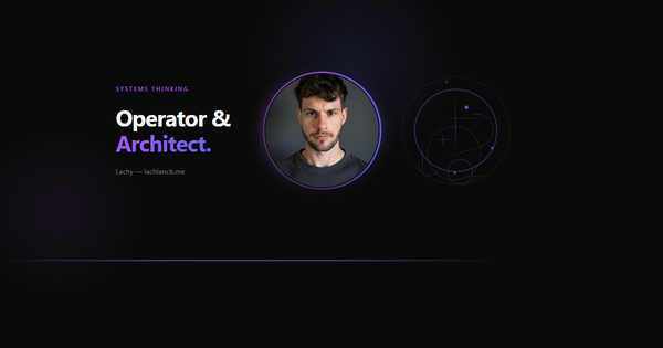 Operator and Architect: Two Modes That Build Everything