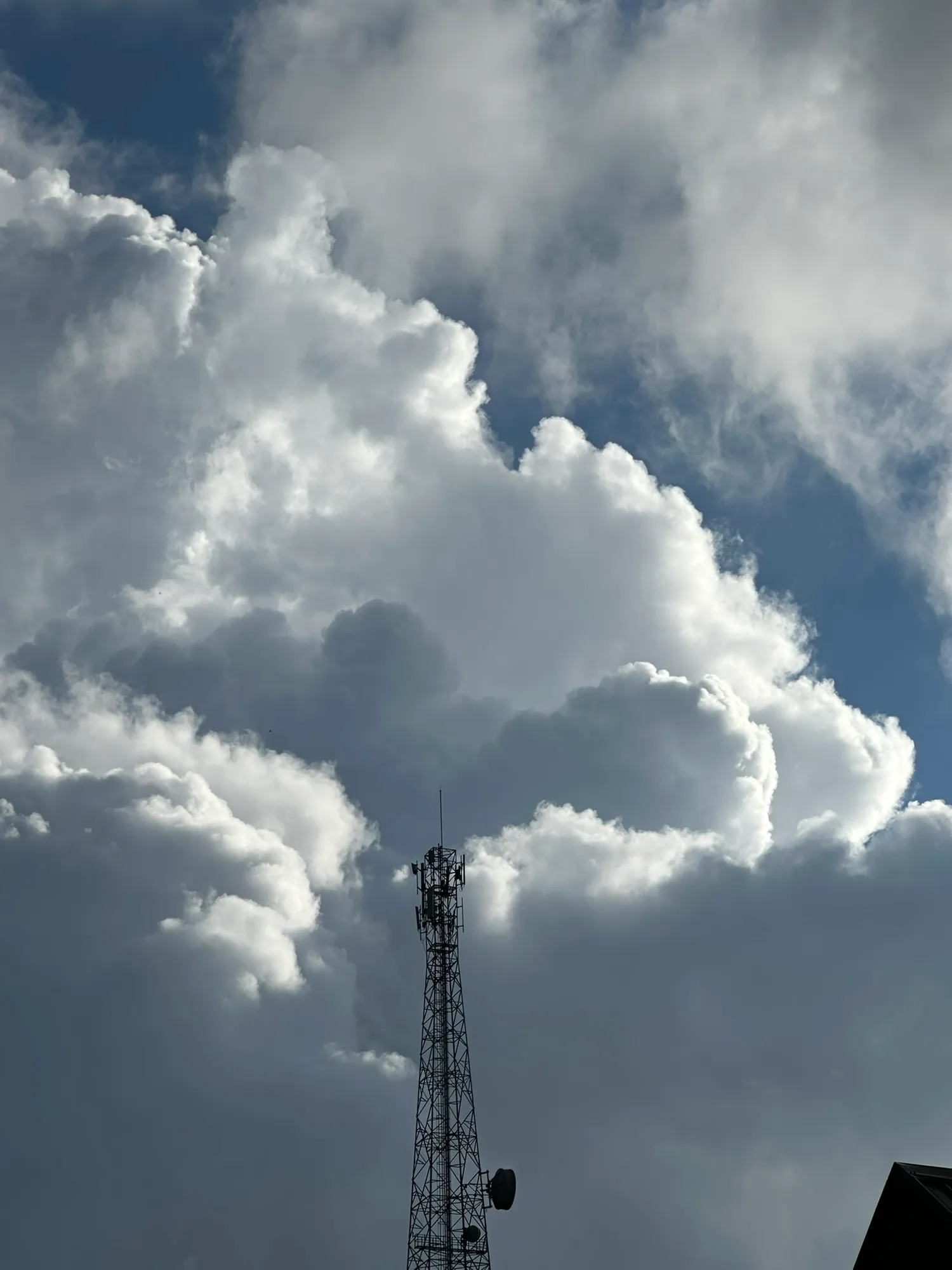 Late afternoon cloud over the rooftops