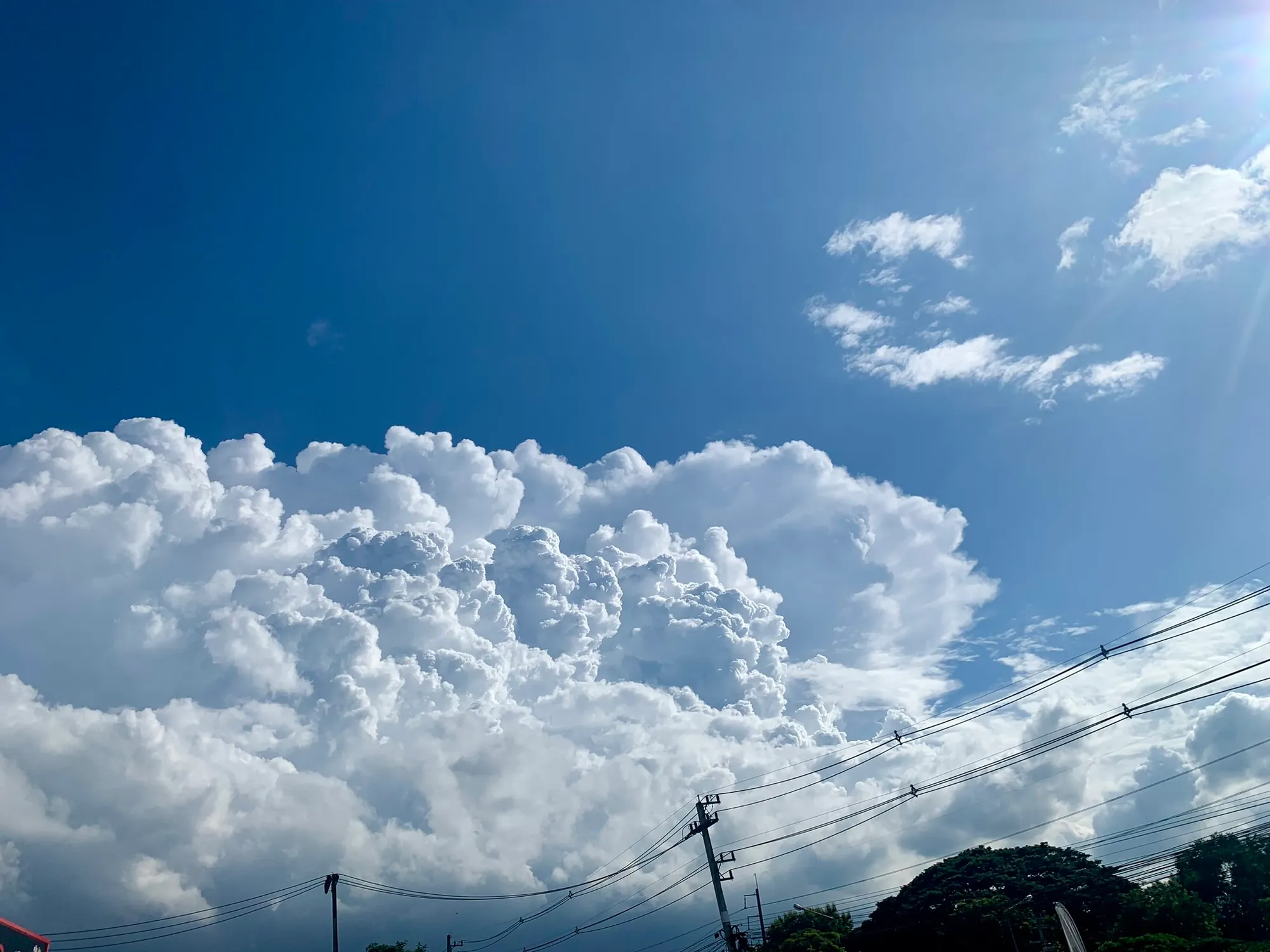 Storm clouds building over northern Thailand