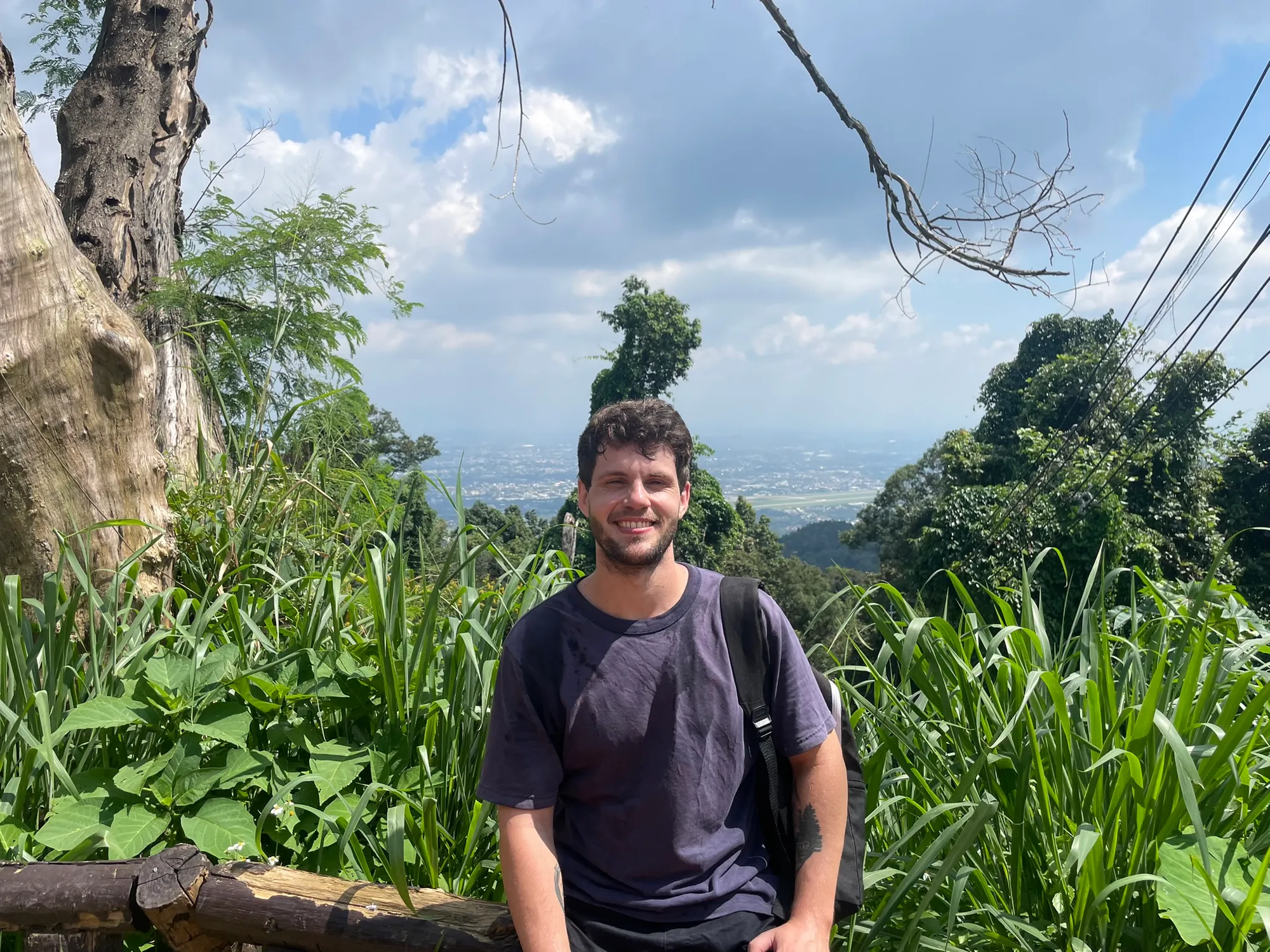 A viewpoint on the Doi Suthep road looking out over the Chiang Mai valley