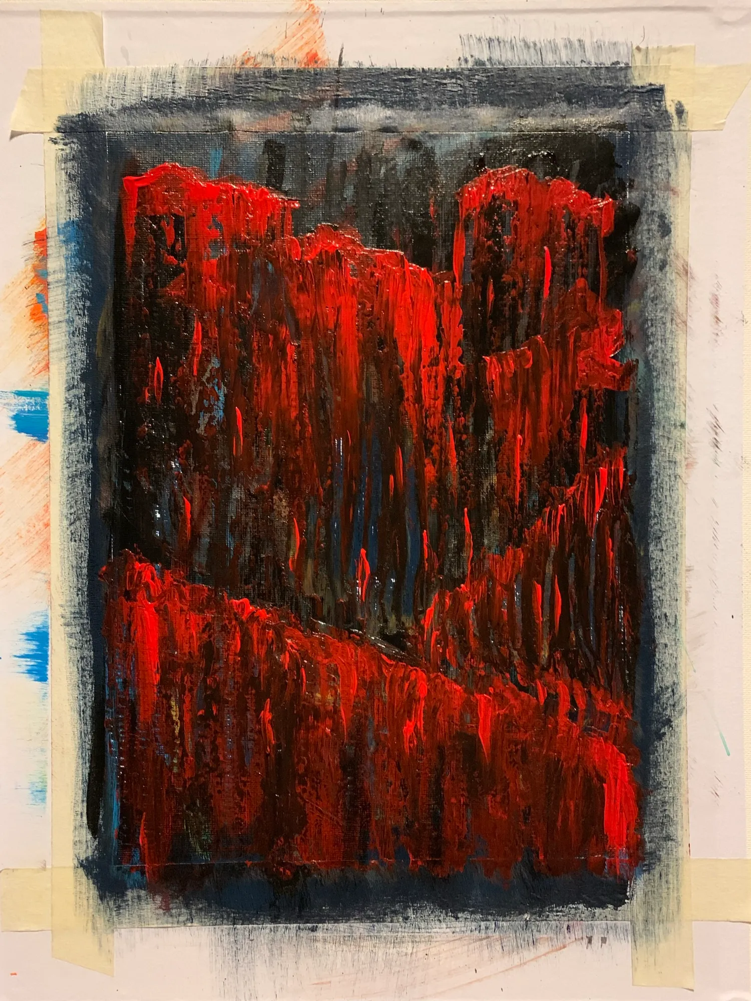 Abstract acrylic work